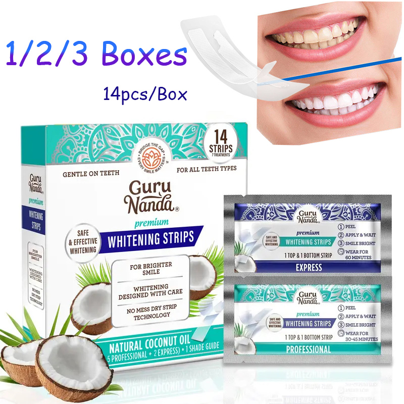 Teeth Whitening Retainer - 14pcs/box Coconut Oil Teeth White Strips,Whiter