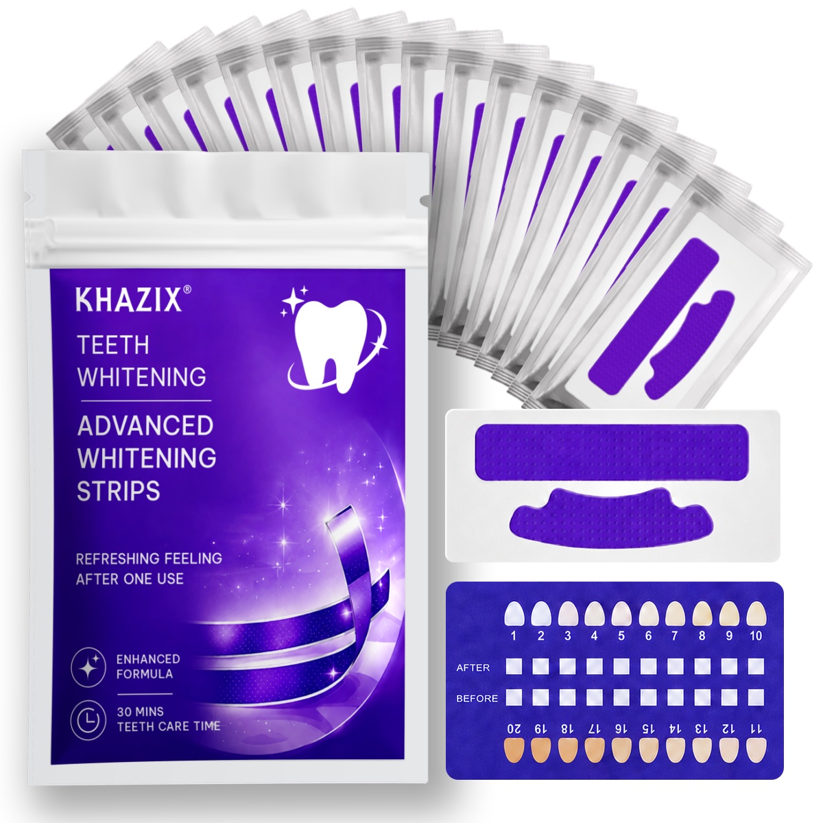 Teeth Whitening Retainer - 1/7 Pairs Teeth Whitening Strips for