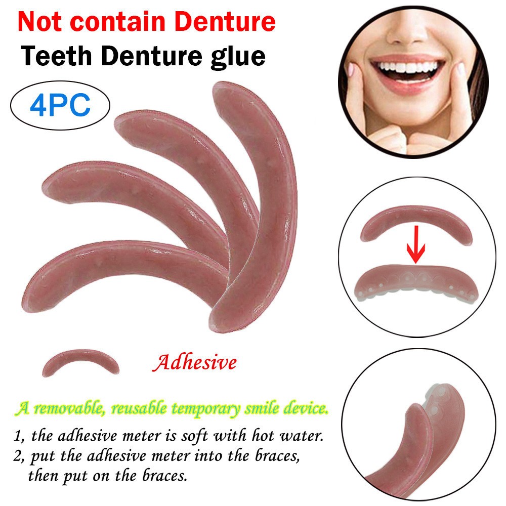 Teeth Whitening Retainer - 4/8 Pcs Whitening Braces Adhesive Strip