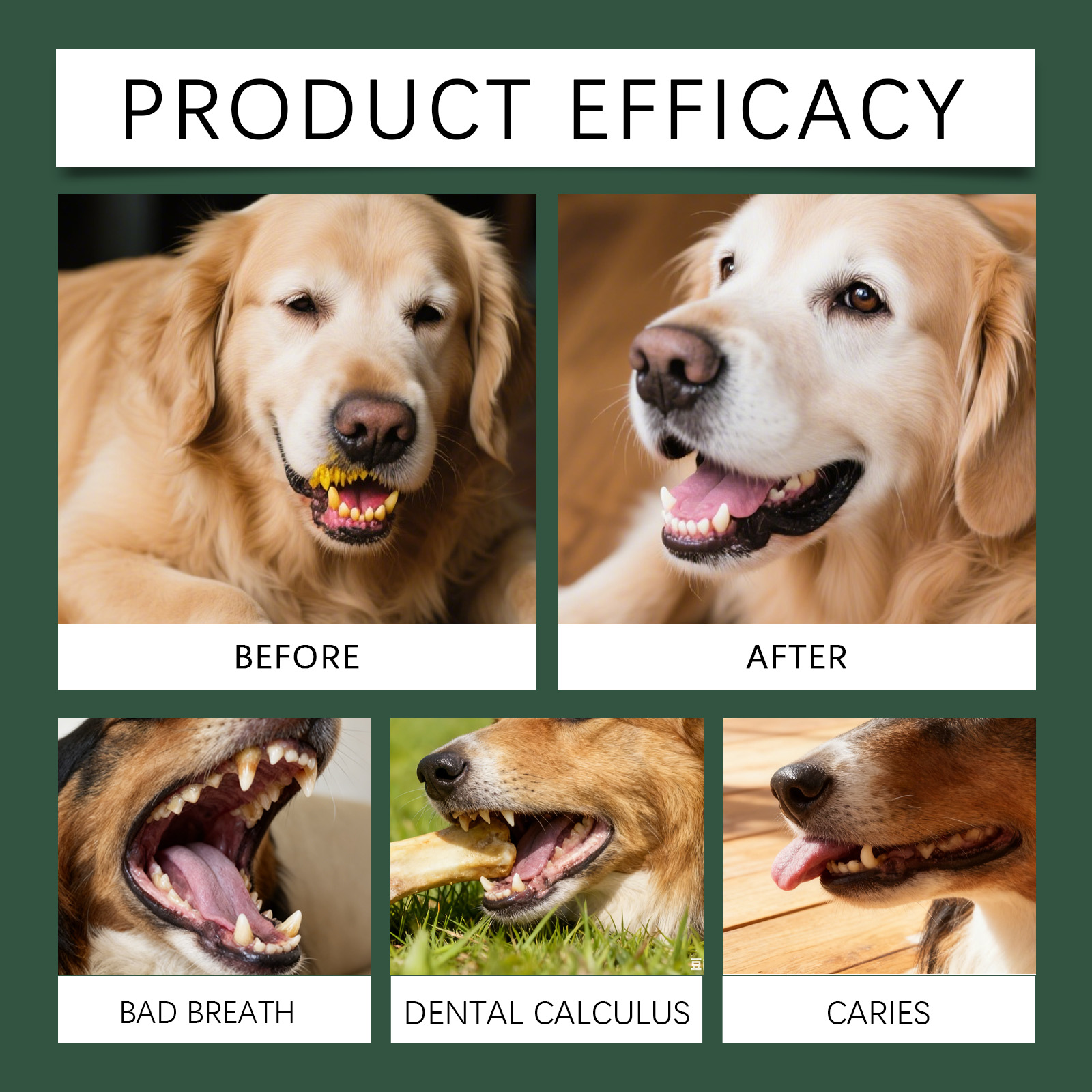Dog Dental Care Powder Cat Bre - огляд і ціна Teeth Whitening Powder