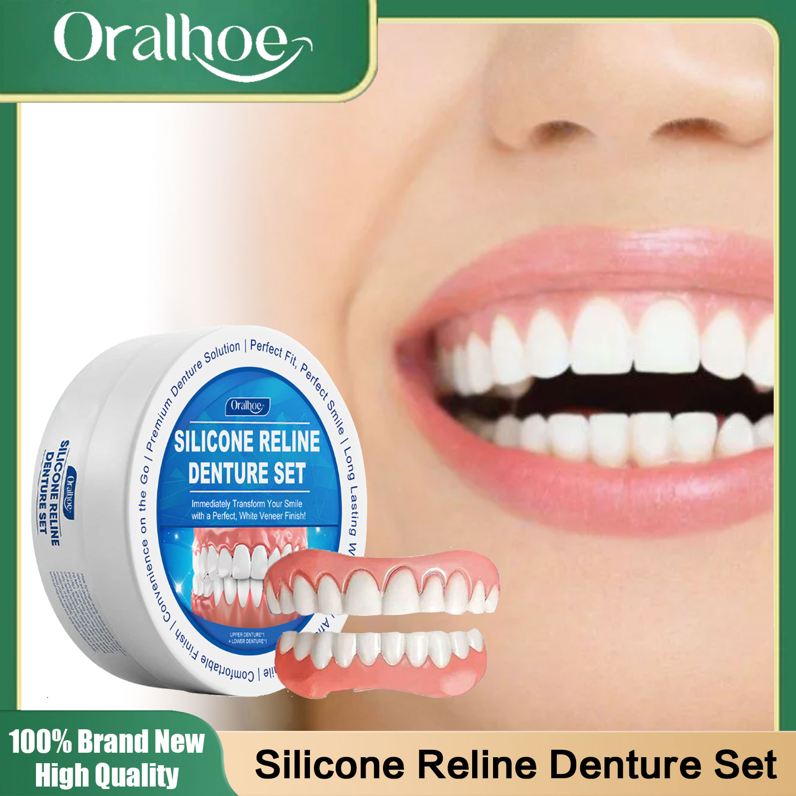 Soft Silicone Dentures Upper a - огляд і ціна Teeth Whitening Mask