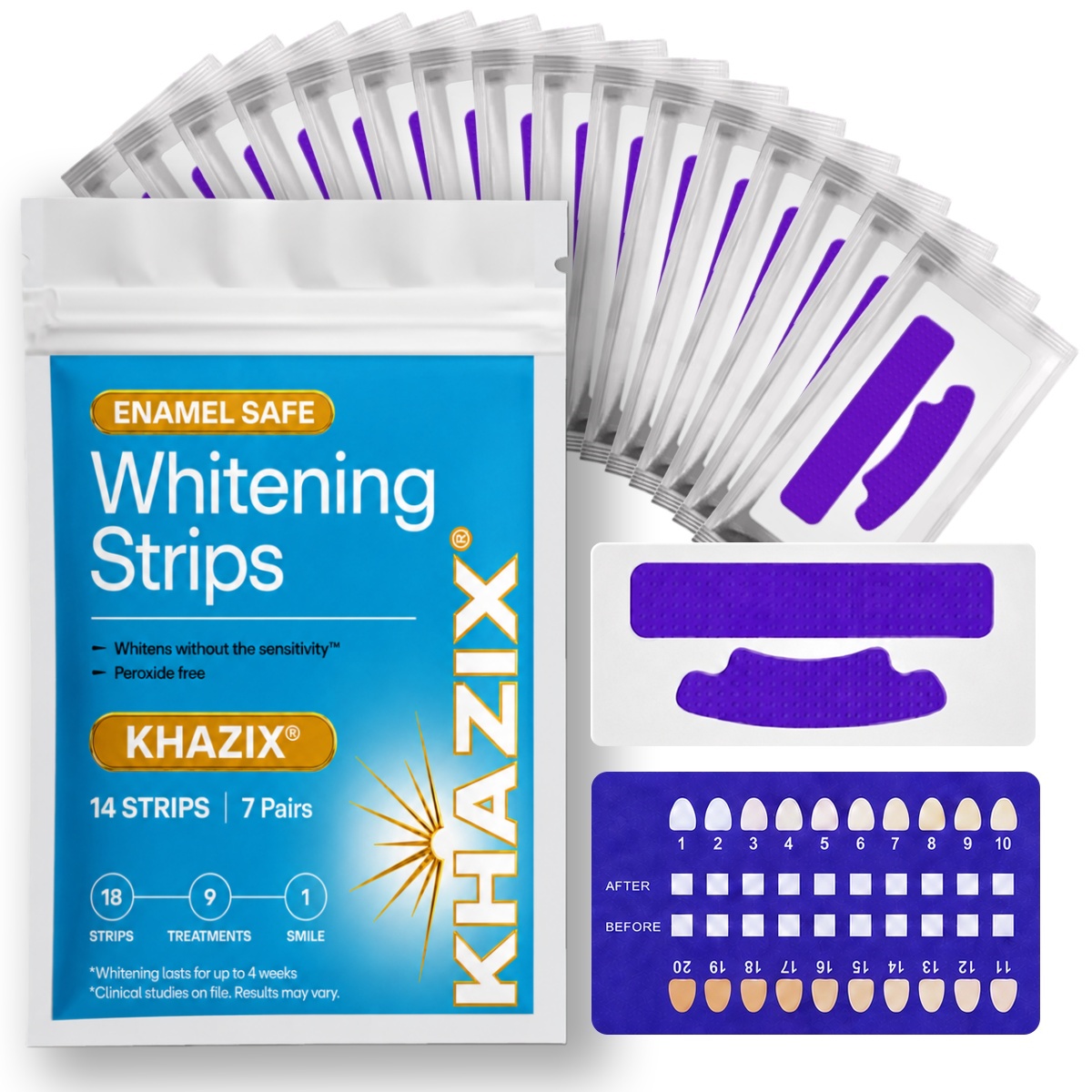 7 pairs Teeth Whitening Strips - огляд і ціна Teeth Whitening Retainer