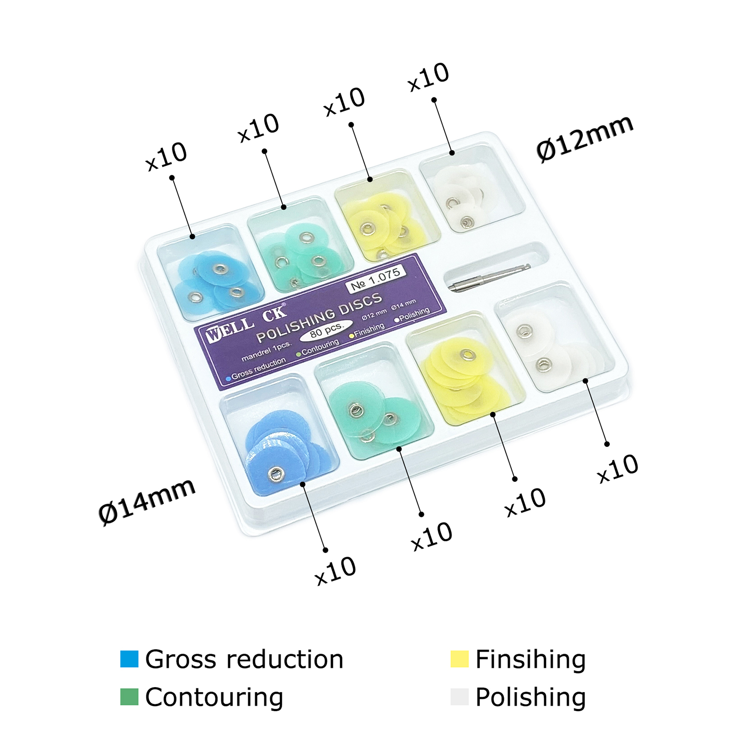 WELL CK 40/80Pcs Dental Polish - огляд і ціна Teeth Whitening Uk