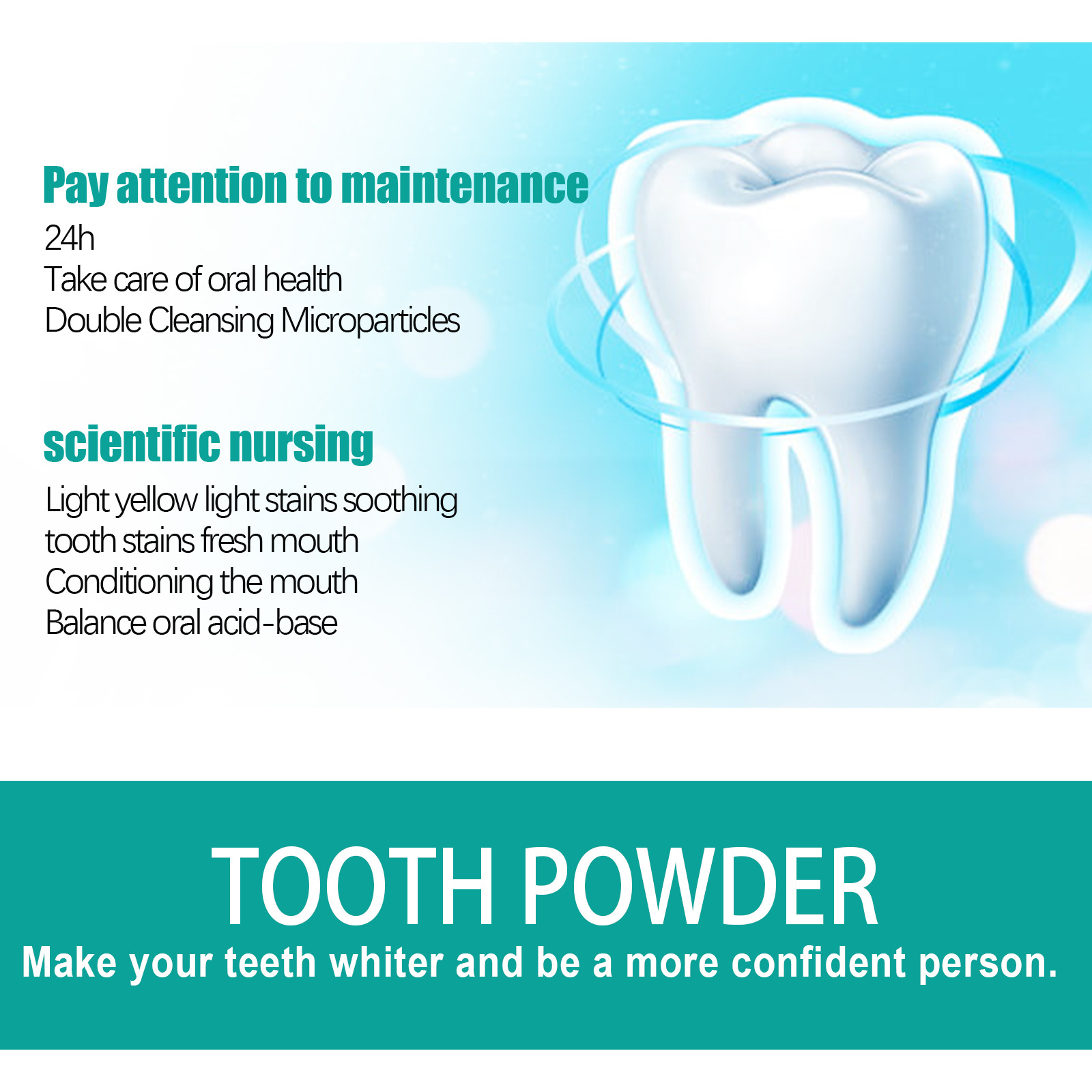 Mint Tooth Powder Fresh Breath - огляд і ціна Teeth Whitening Powder