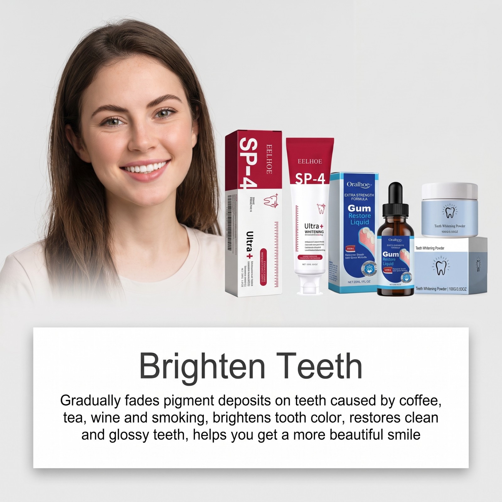 Oral Care Combo Set Whitening  - огляд і ціна Teeth Whitening Powder
