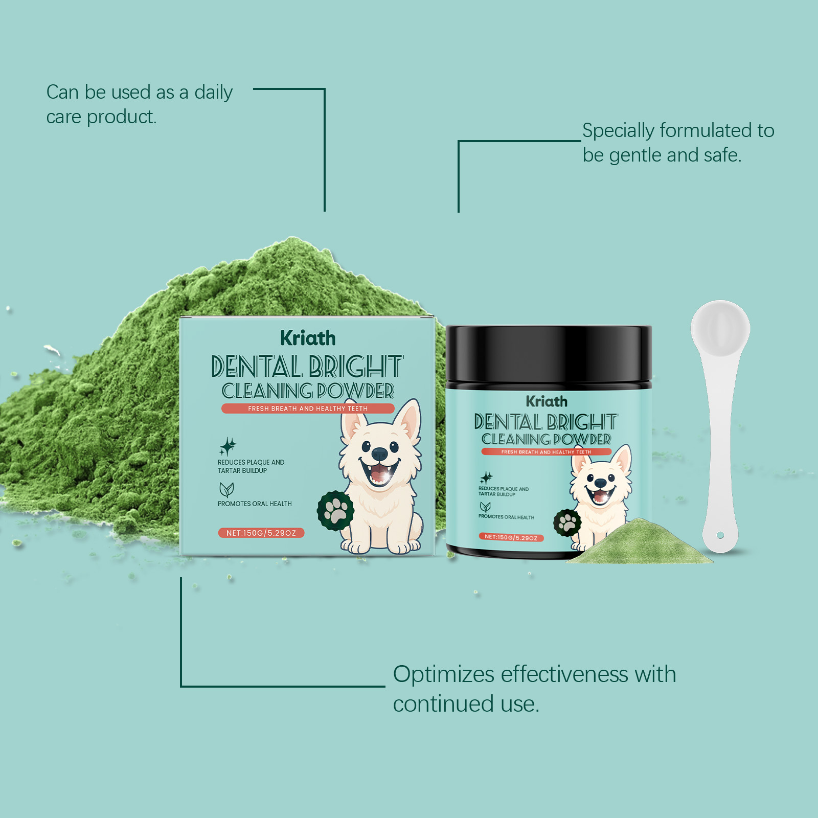 Dog Tooth Cleaning Powder Plaq - огляд і ціна Teeth Whitening Powder