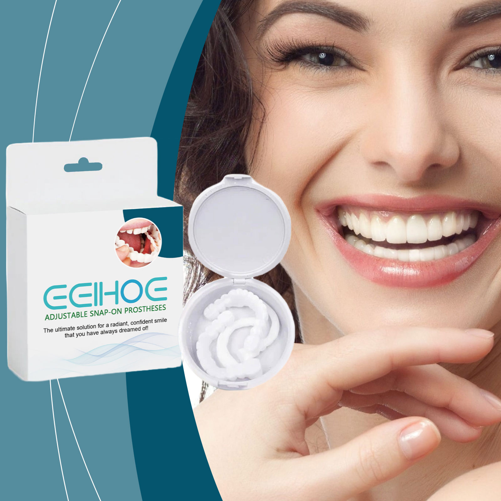 ​EELHOE Veneers Teeth Snap on  - огляд і ціна Teeth Whitening Mask