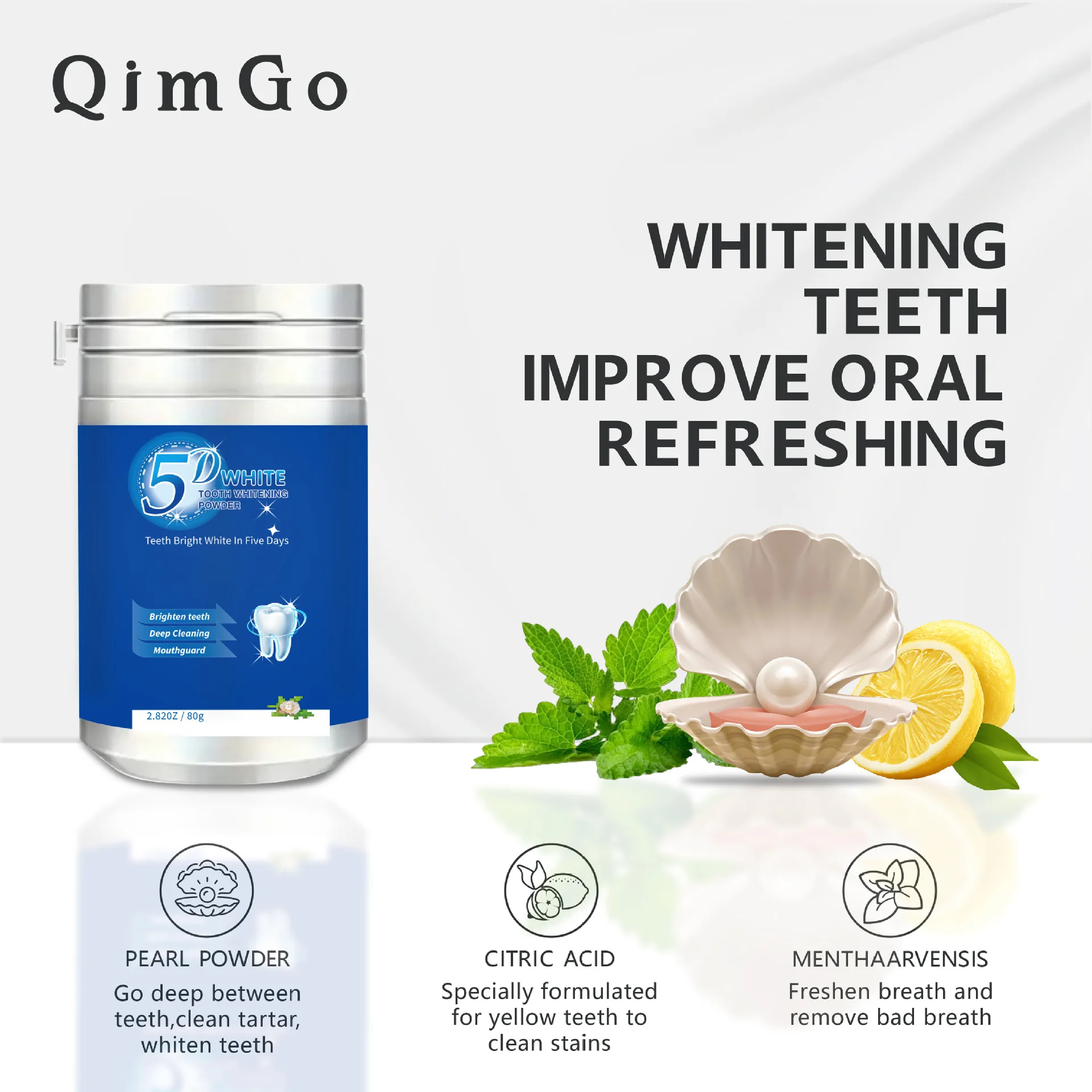 5D 80g Blue Enzyme Teeth White - огляд і ціна Teeth Whitening Enzymes