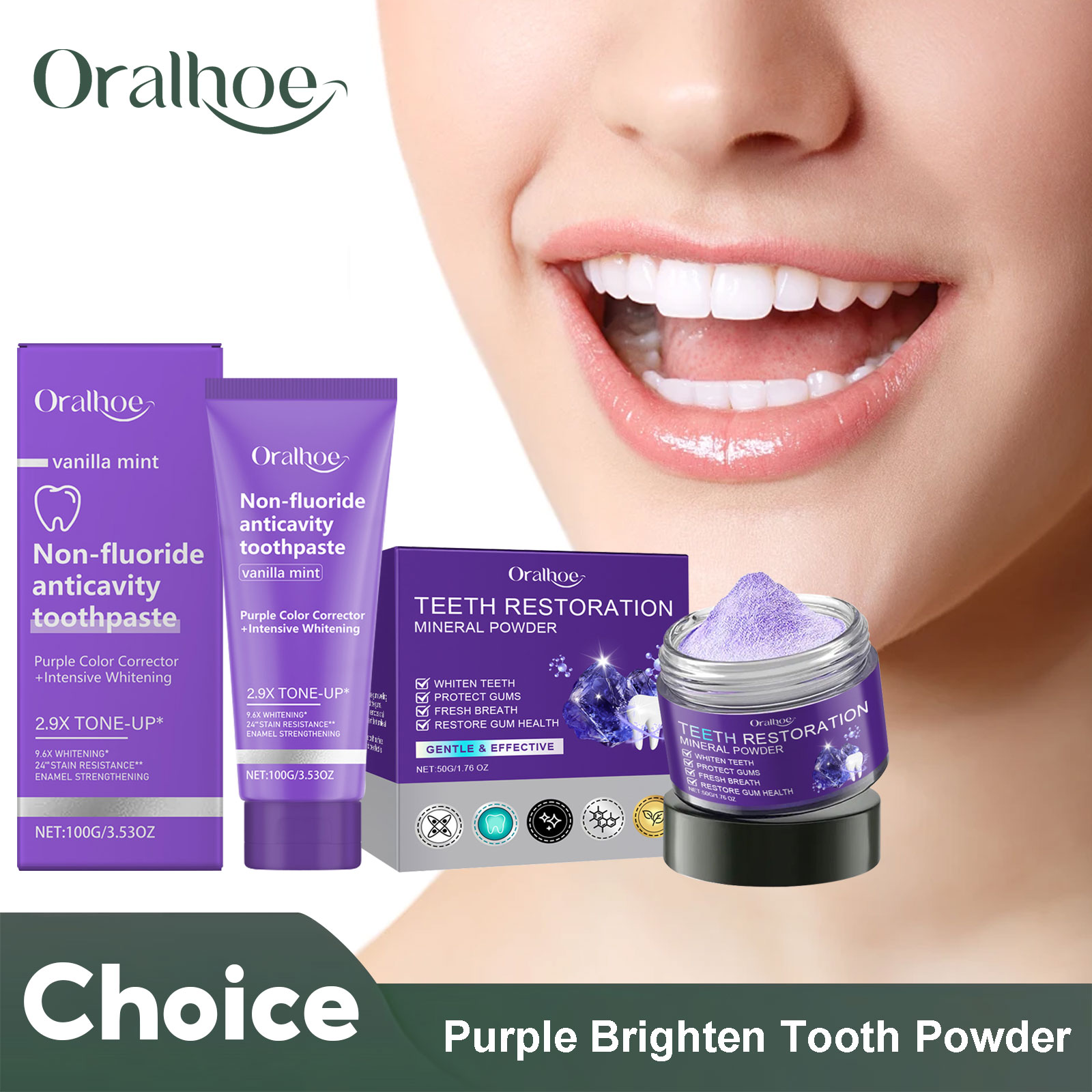 Teeth Restoration Mineral Powd - огляд і ціна Teeth Whitening Powder