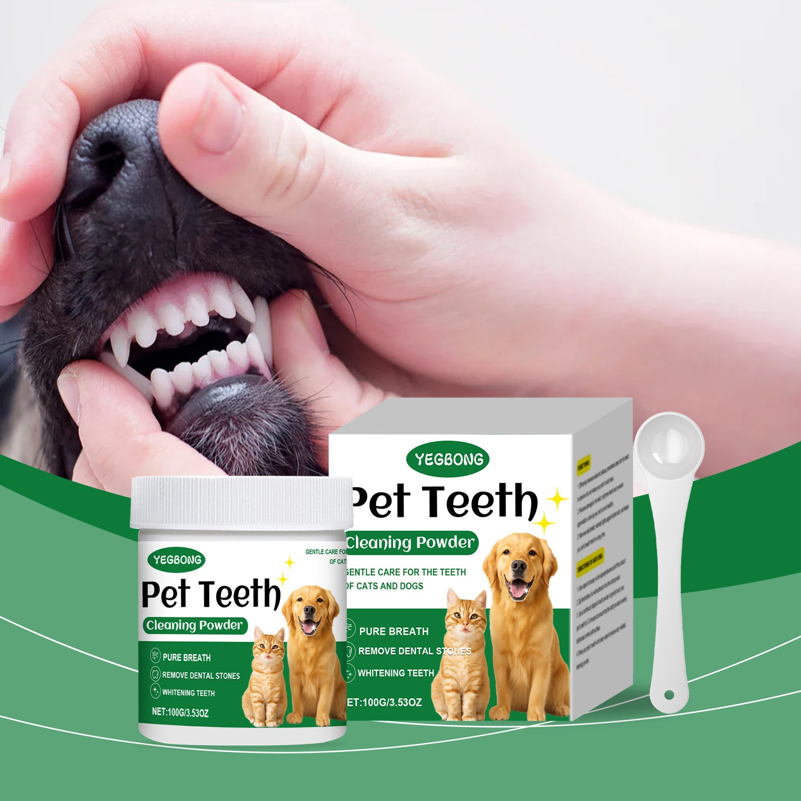 Pet Teeth Cleaning Powder Redu - огляд і ціна Teeth Whitening Powder