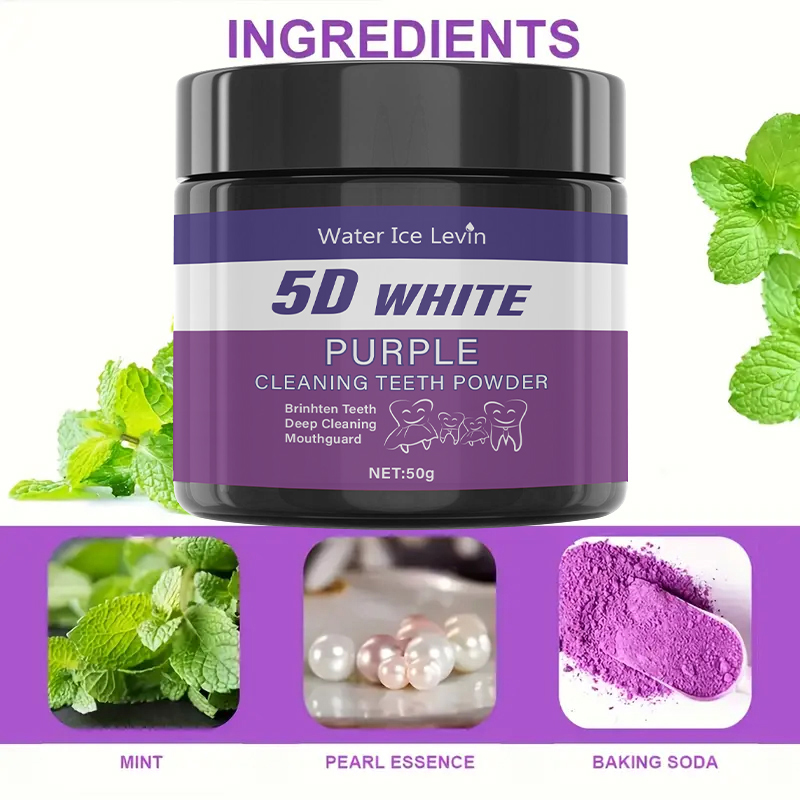 Purple Tooth Cleaning Powder - - огляд і ціна Teeth Whitening Powder