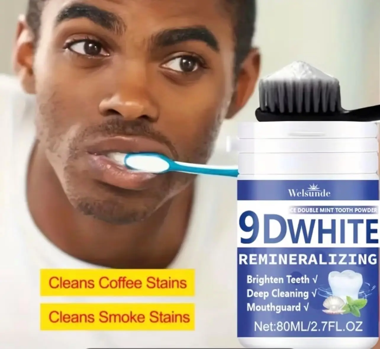 9D White Remineralizing Hydrox - огляд і ціна Teeth Whitening Powder