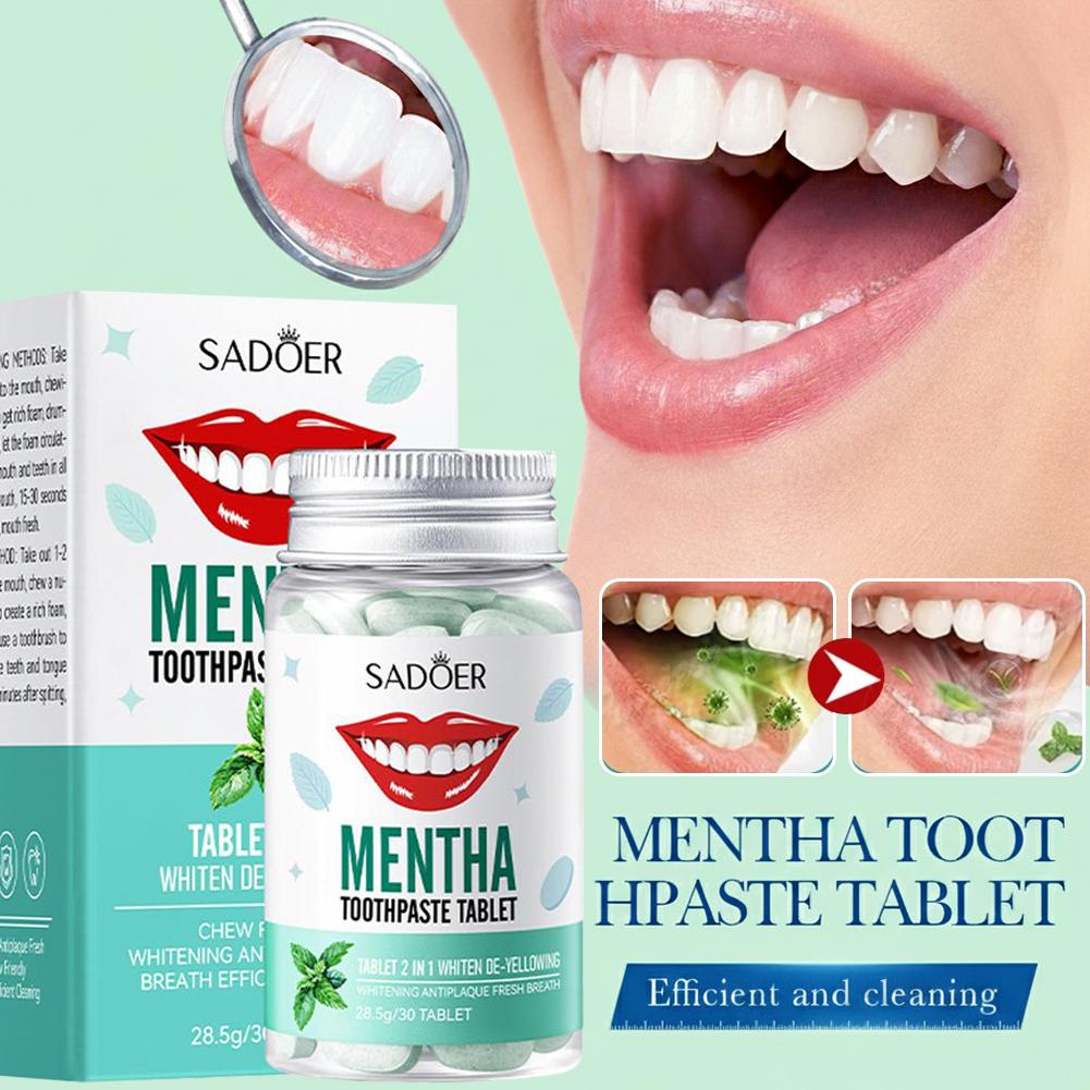 Mint Solid Toothpaste Tablets  - огляд і ціна Teeth Whitening Filter