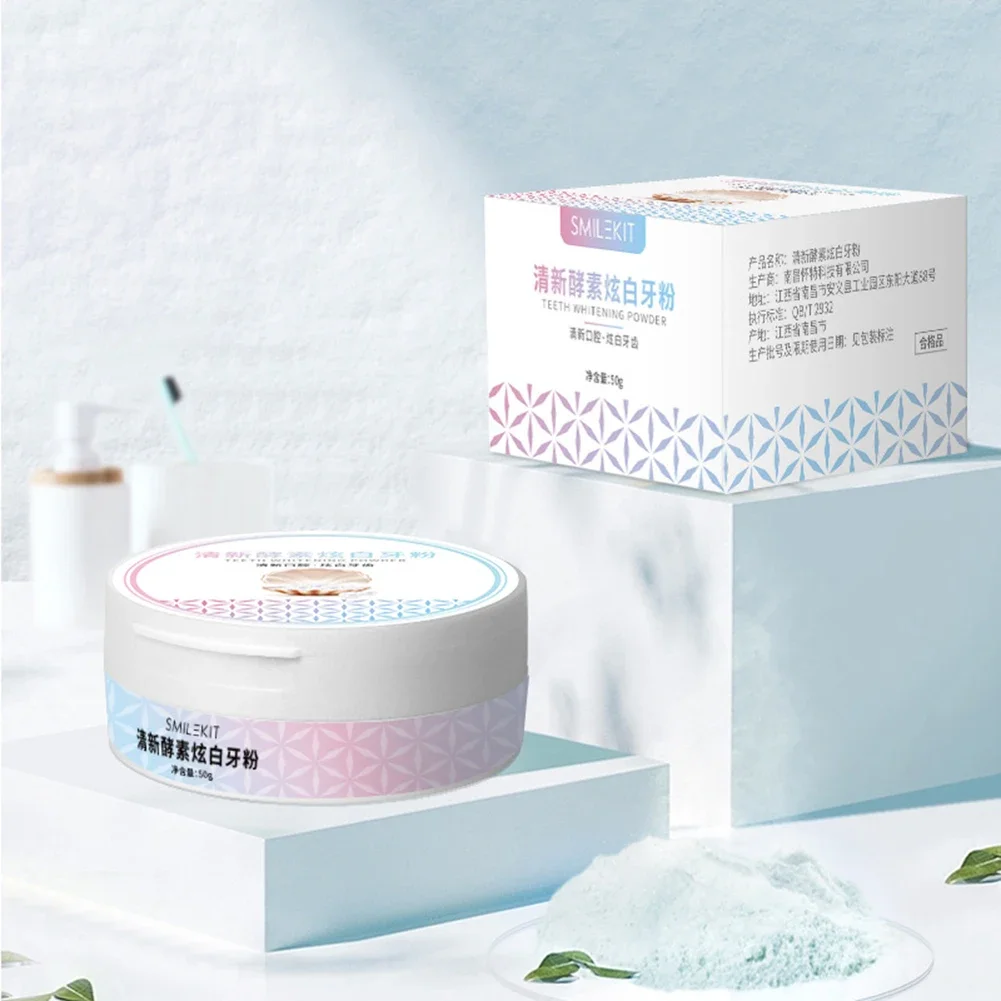 2 Types Teeth Whitening Powder - огляд і ціна Teeth Whitening Enzymes